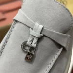 Loro Piana Summer Charms Walk Women's Suede Moccasin FAE5444 60GX - Image 4