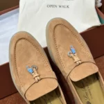 Loro Piana Summer Charms Walk Women's Suede Moccasin FAE5444 30ES - Image 4