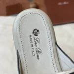 Loro Piana Charms Walk Babouche Women's Suede Mule FAL5900 60L0 - Image 5