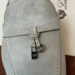 Loro Piana Charms Walk Babouche Women's Suede Mule FAL5900 60L0 - Image 5