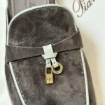 Loro Piana Charms Walk Babouche Women's Suede Mule FAL5900 MOTT - Image 5