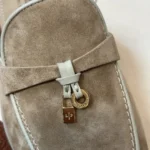 Loro Piana Charms Walk Babouche Women's Suede Mule FAL5900 D044 - Image 4