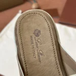 Loro Piana Charms Walk Babouche Women's Suede Mule FAL5900 HOVY - Image 4