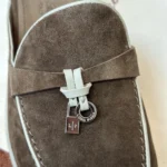 Loro Piana Charms Walk Babouche Women's Suede Mule FAL5900 51DW - Image 4