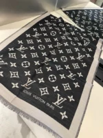 Louis Vuitton Monogram Silk Wool Scarf 75x200cm - Image 5