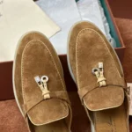 Loro Piana Charms Walk Babouche Women's Suede Mule FAL5900 HA85 - Image 5