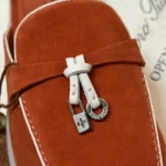 Loro Piana Charms Walk Babouche Women's Suede Mule FAL5900 LOA2 - Image 4