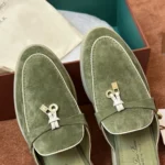 Loro Piana Charms Walk Babouche Women's Suede Mule FAL5900 50KY - Image 5