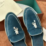 Loro Piana Charms Walk Babouche Women's Suede Mule FAL5900 510V - Image 5