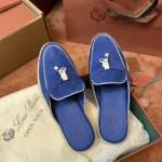 Loro Piana Charms Walk Babouche Women's Suede Mule FAL5900 60DT - Image 4