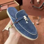 Loro Piana Charms Walk Babouche Women's Suede Mule FAL5900 WOYZ - Image 4