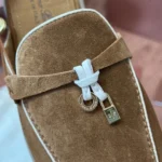 Loro Piana Charms Walk Babouche Women's Suede Mule FAL5900 HOVY - Image 4