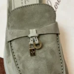 Loro Piana Babouche Charms Walk Women's Suede Mule FAI1543 507C - Image 5