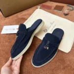 Loro Piana Babouche Charms Walk Women's Suede Mule FAI1543 W948 - Image 5