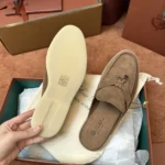 Loro Piana Babouche Charms Walk Women's Suede Mule FAI1543 50KZ - Image 5