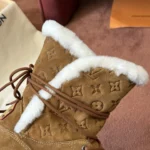 Louis Vuitton Shearling Lined Ankle Boots - Image 5