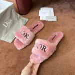 Dior 2026 Embroidered Canvas Flat Slide - Image 6