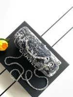 Chanel CF Sequined SO Handbag 21cm - Image 6