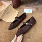Miu Miu 2026 Suede Ballet Flats - Image 6
