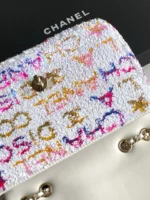 Chanel CF Sequined SO Handbag 21cm - Image 6