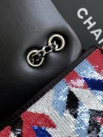 Chanel CF Sequined SO Handbag 21cm - Image 6