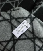 Dior Checkered Cashmere Cape 140*140 - Image 6