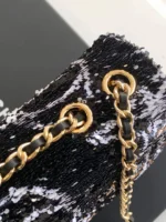 Chanel CF Sequined SO Handbag 21cm - Image 6