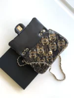 Chanel CF Sequined SO Handbag 21cm - Image 6