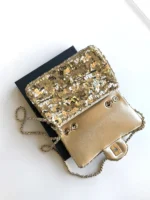 Chanel CF Sequined SO Handbag 21cm - Image 6