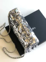 Chanel CF Sequined SO Handbag 21cm - Image 6