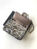 Chanel CF Sequined SO Handbag 21cm - Image 6