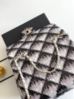 Chanel CF Sequined SO Handbag 21cm - Image 6