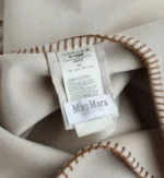 Maxmara Cape Coat Wool Blend Embroidered Leather Belt 140*140 - Image 6