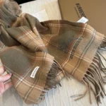 Burberry Check Reversible Lambswool Scarf - Image 5