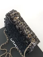 Chanel CF Sequined SO Handbag 21cm - Image 6