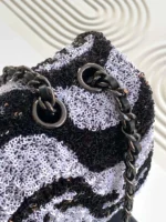 Chanel CF Sequined SO Handbag 21cm - Image 6