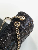 Chanel CF Sequined SO Handbag 21cm - Image 6