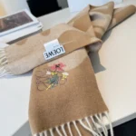 Loewe Anagram Embroidered Cashmere Scarf - Image 6