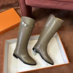 Hermès Kelly Buckle Knee-High Boots - Image 6