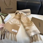 Burberry Equestrian Knight Reversible Cashmere Scarf - Image 6