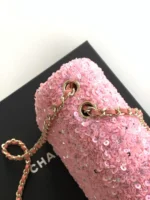 Chanel CF Sequined SO Handbag 21cm - Image 6