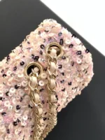 Chanel CF Sequined SO Handbag 21cm - Image 6