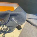 Louis Vuitton LV Embroidered Cashmere Scarf - Image 6