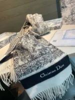 Dior Toile de Jouy Cashmere Stole - Image 6