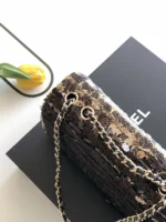 Chanel CF Sequined SO Handbag 21cm - Image 6