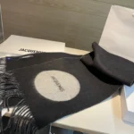 Jacquemus Logo Circle Wool Scarf - Image 6