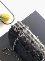 Chanel CF Sequined SO Handbag 21cm - Image 6
