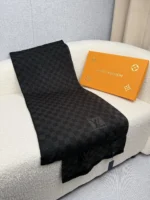 Louis Vuitton Petit Damier Knit Wool Scarf - Image 6