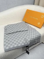 Louis Vuitton Petit Damier Knit Wool Scarf - Image 6