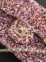 Chanel CF Sequined SO Handbag 21cm - Image 6